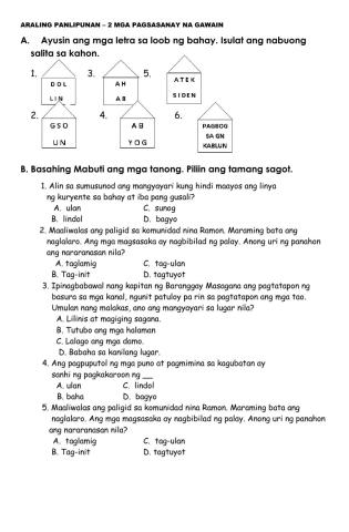 Kalamidad at uri ng panahon