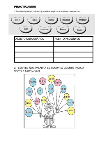 Acento ortográfico y prosódico