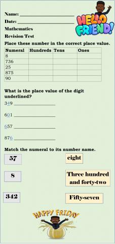 Place Value Test