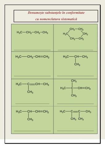 Nomenclatura alchenelor