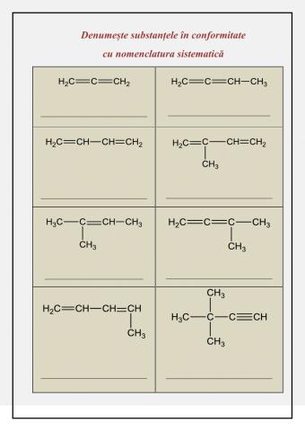 Nomenclatura alcadienelor