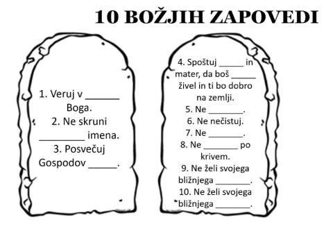 10 božjih zapovedi