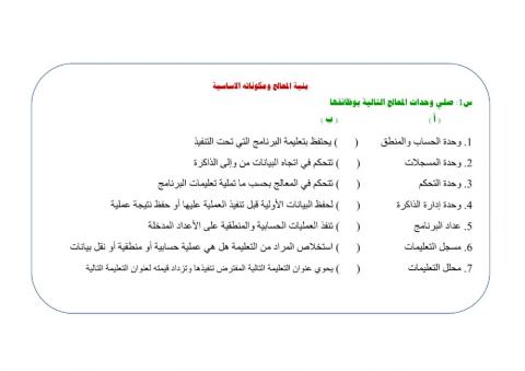 ورقةعمل عمارة المعالج