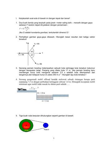 Soal uh fisika