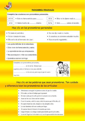 Pronombres personales