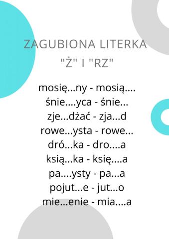 Zagubiona literka