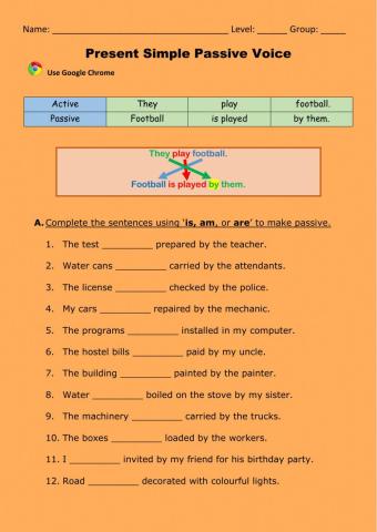 Passive Present simple