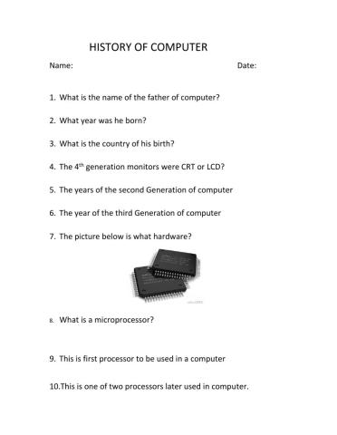 History of Computer