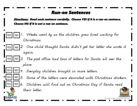 Run On Sentences