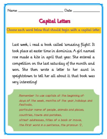 Capitalisation Review