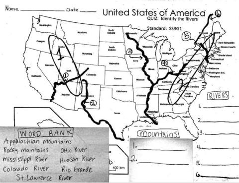 Rivers and Mountains quiz