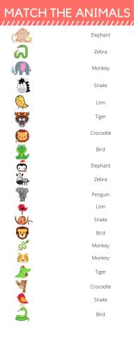 Animal Worksheet