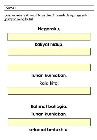 PSSAS Tahun 4 - Negaraku Malaysia