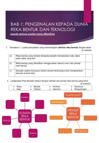 Pengenalan kepda reka bentuk dan teknologi