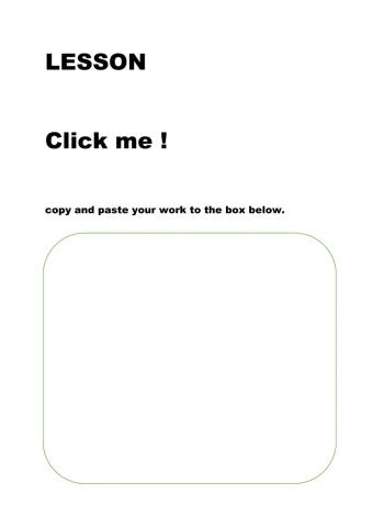 Grammar lesson template