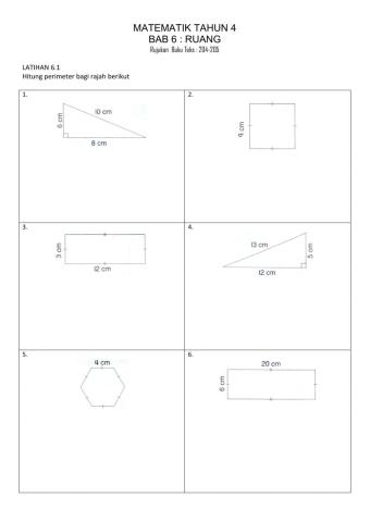 Perimeter Tahun 4