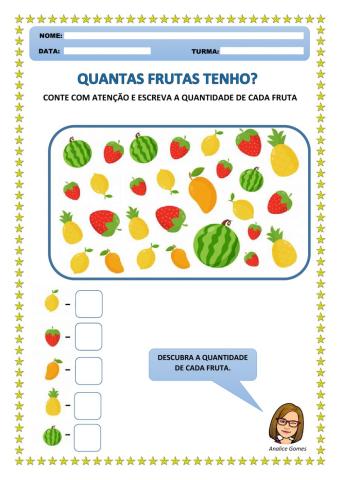 Quantas Frutas Tenho?