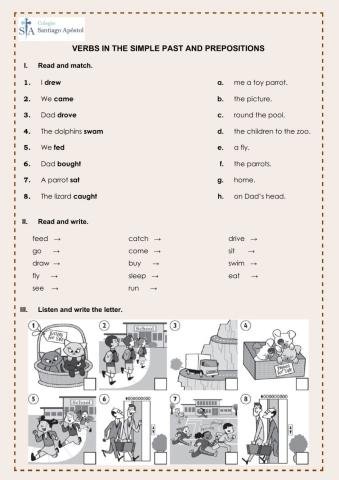 Past tense and prepositions