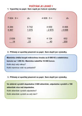Lehké počítání 1
