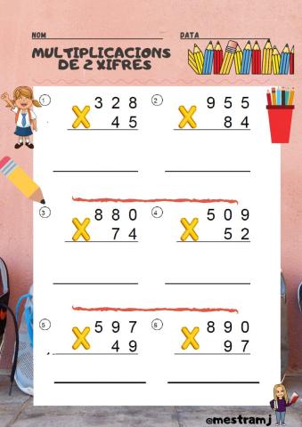 Multiplicacions de 2 xifres.2