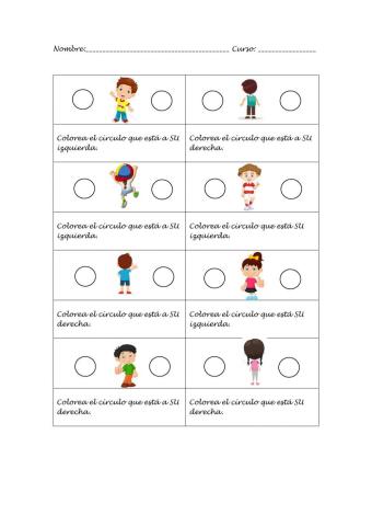 Lateralidad 3º de primaria - Educación Física