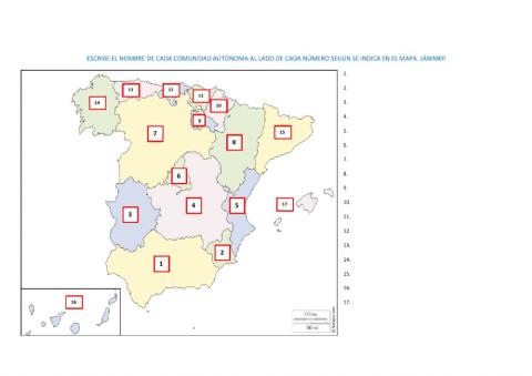 Las comunidades autónomas de España