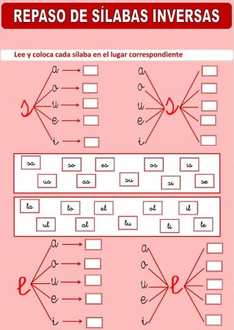 Refuerzo sílabas inversas