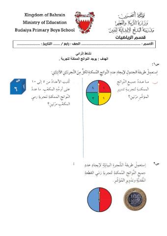 نواتج الاحتمال