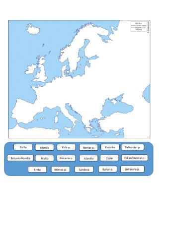 Europako penintsulak eta uharteak