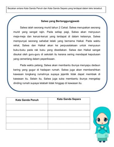 Kata Ganda Penuh dan Kata Ganda Sepra