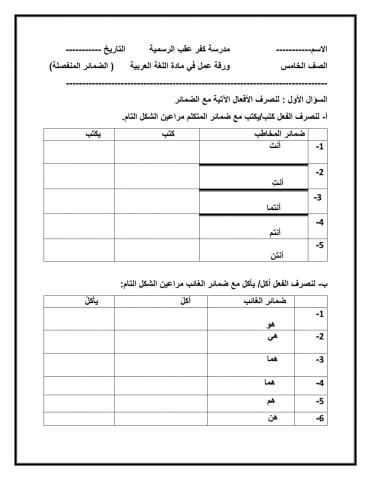 ورقة عمل