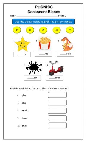 Consonant Blends