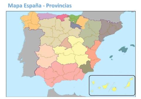 Mapa político España