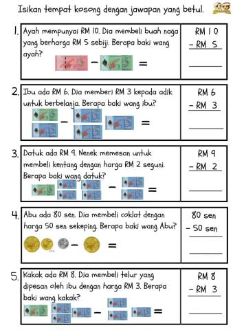 Math : Wang ( penolakkan)