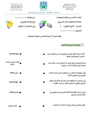 وع16 عمارة الحاسب-اللوحة الحاضنة