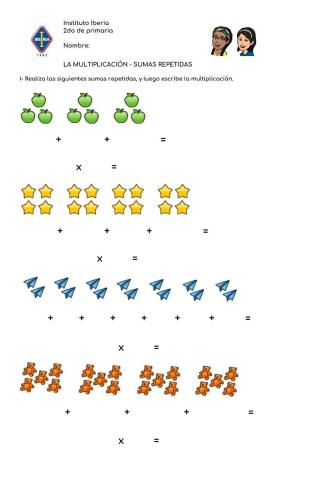 La Multiplicación - Sumas repetidas