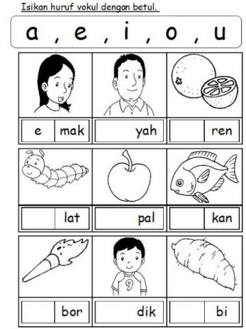 Bahasa melayu - HURUF VOKAL