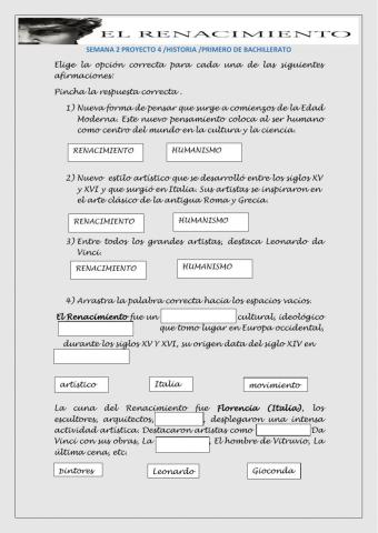 El renacimiento tarea 2 semana 2 proyecto 4