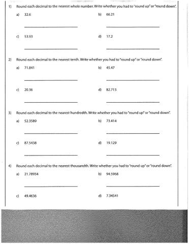 Rounding decimals