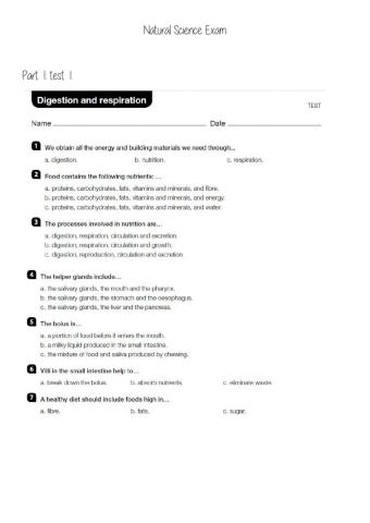 Natural science exam u1&2