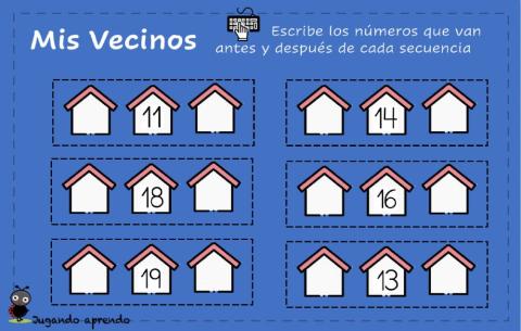 Secuencias numéricas 10--20