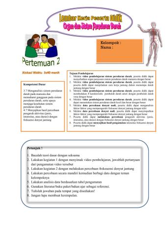 LKPD sistem peredaran darah