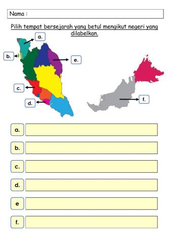 PSSAS Tahun 6 - Tempat Bersejarah Di Malaysia