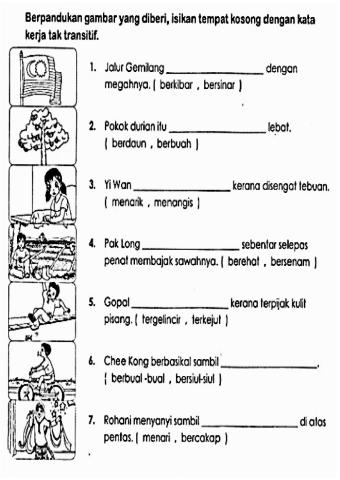 Kata kerja aktif tak transitif