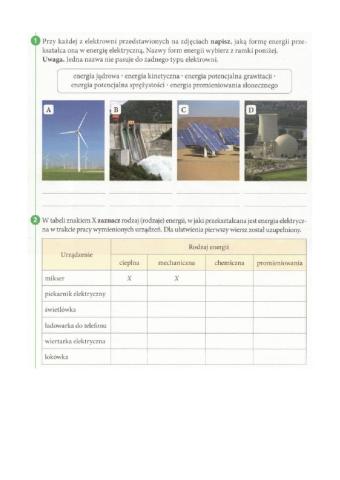 Energia elektryczna - dwa ćwiczenia