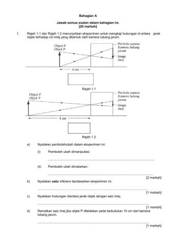 Modul kecemerlangan Sains SPM(Bahagian A)