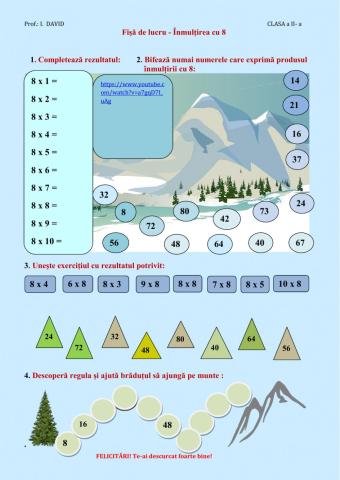 Inmultirea cu 8