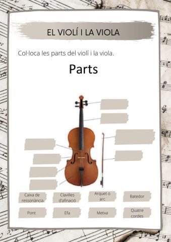 Les parts del violí i la viola