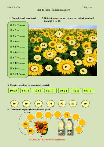 Inmultirea cu 10