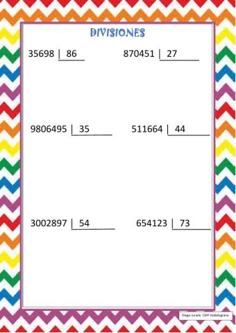 Divisiones entre dos cifras